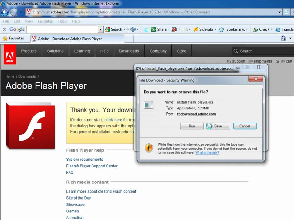 mac os x update flash player